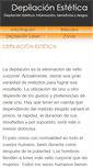 Mobile Screenshot of depilacionestetica.com