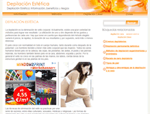 Tablet Screenshot of depilacionestetica.com